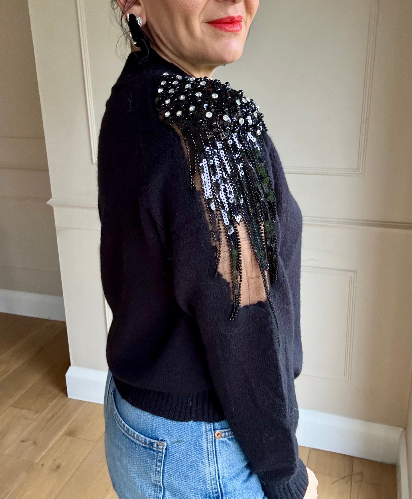 LAST ONE Embellished Jumper