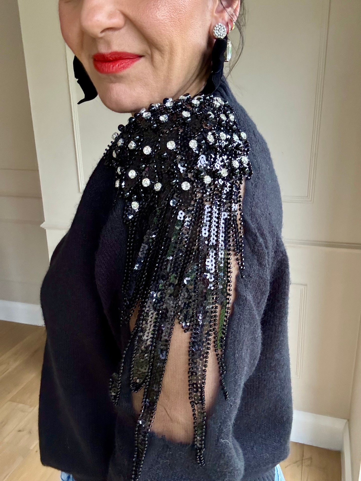 LAST ONE Embellished Jumper