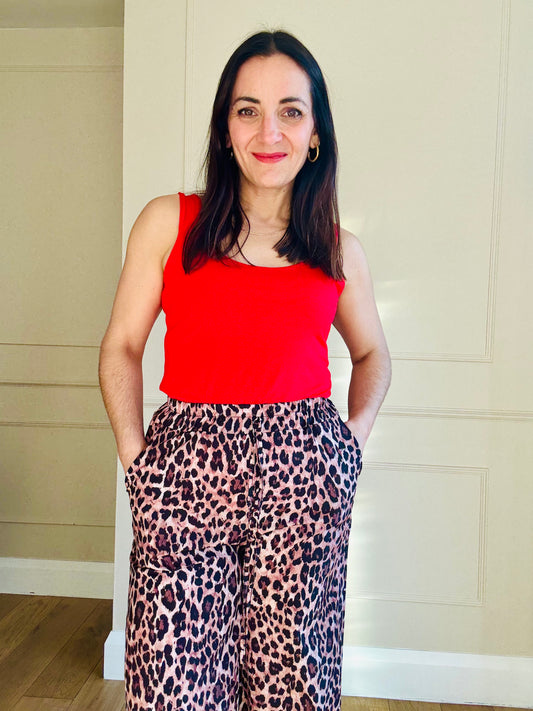Leopard Print Trousers